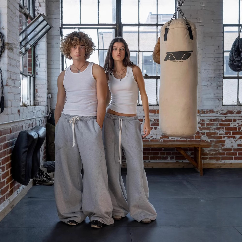 Embroidered niche design loose wide-leg pants 3 02