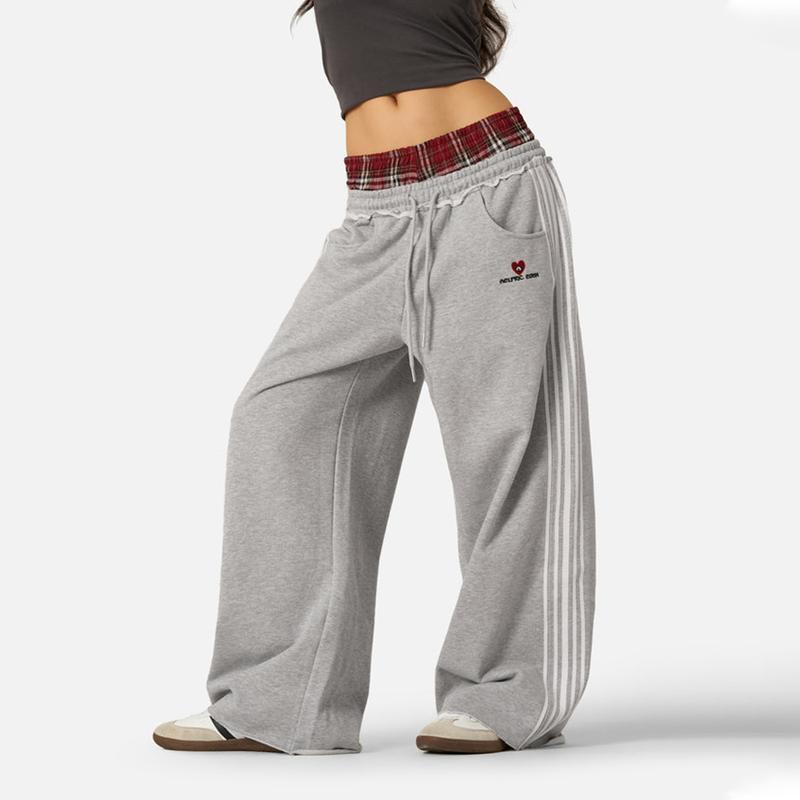 Retro street style double-waisted casual sweatpants 1 02
