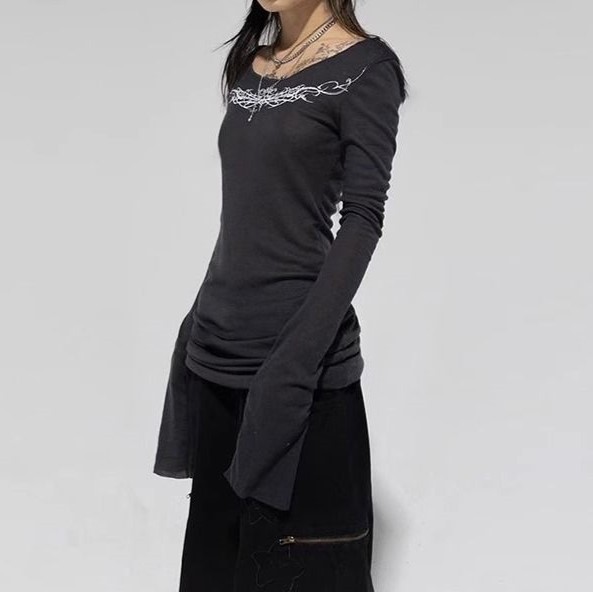 American-style printed casual top 47