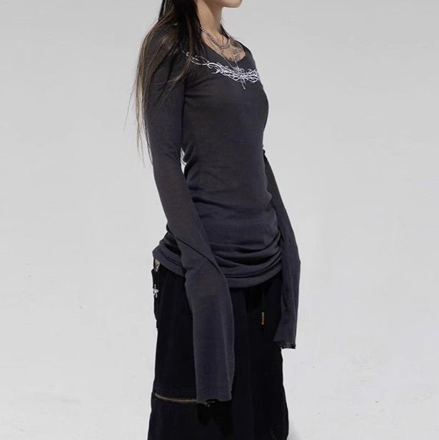 American-style printed casual top 47